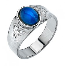 MOOD RING CELTIC TRISKELE + CAB